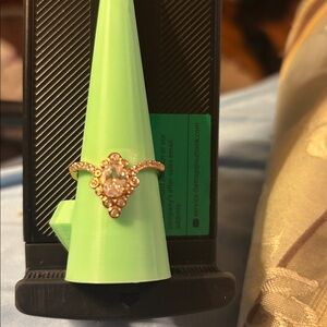 Rose Gold Teardrop Ring